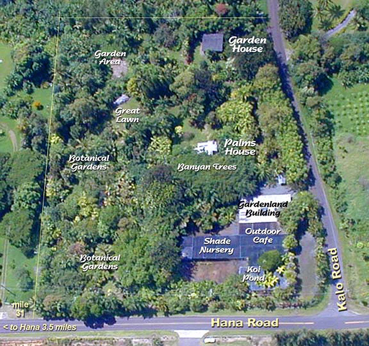 Hana Gardenland Aerial View